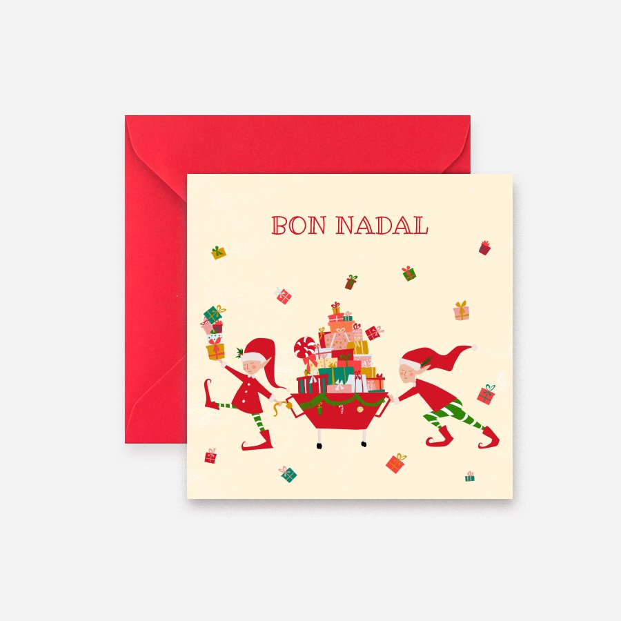 Elfos Bon Nadal Tarjeta - DesignPlace