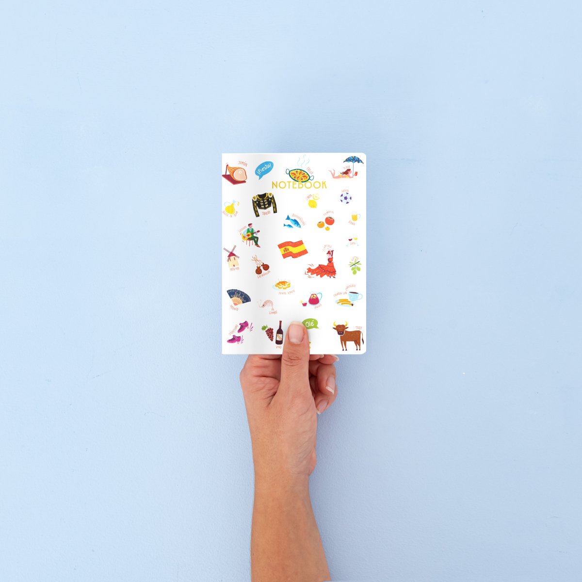 España Pattern A6 Notebook - DesignPlace