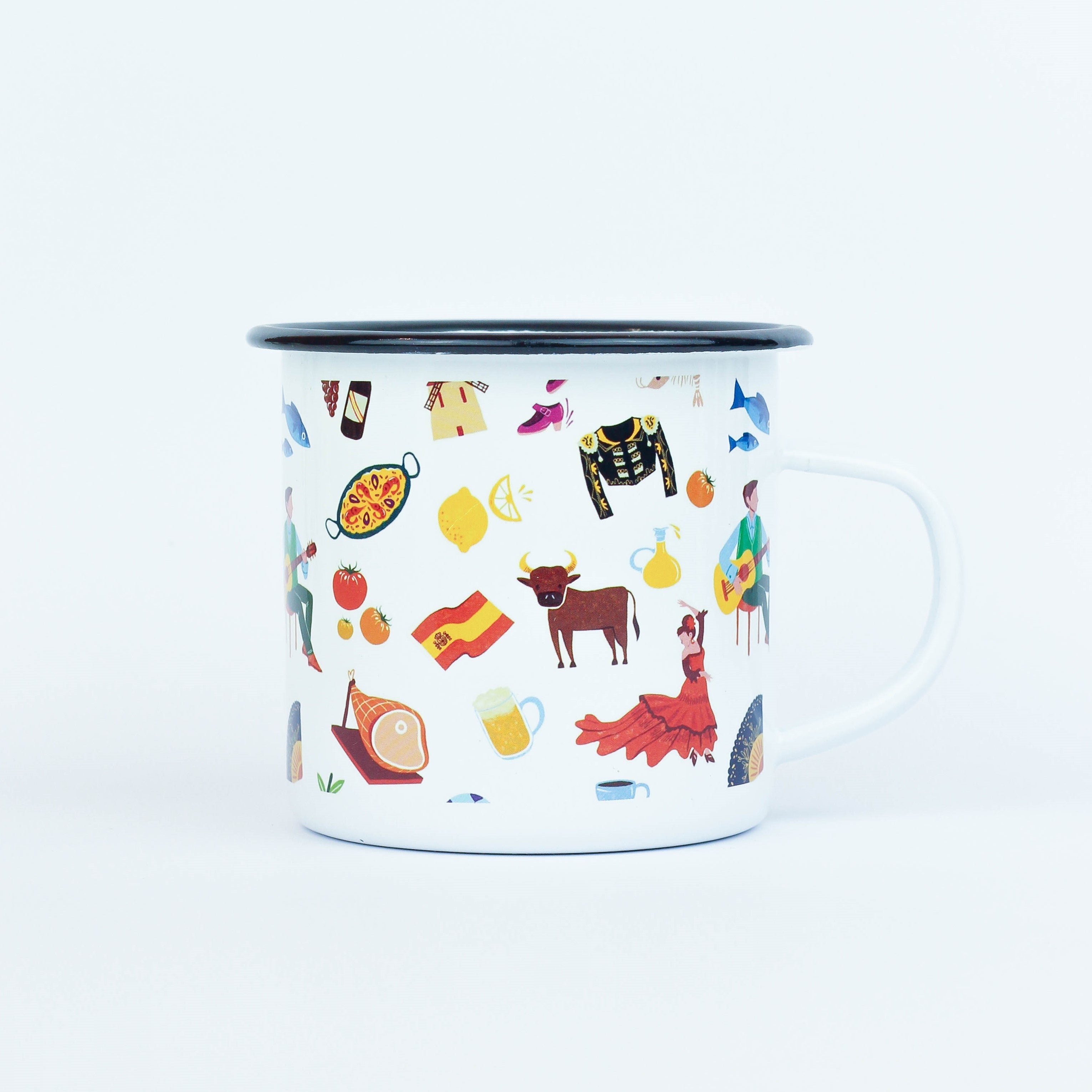 España Pattern Enamel Mug