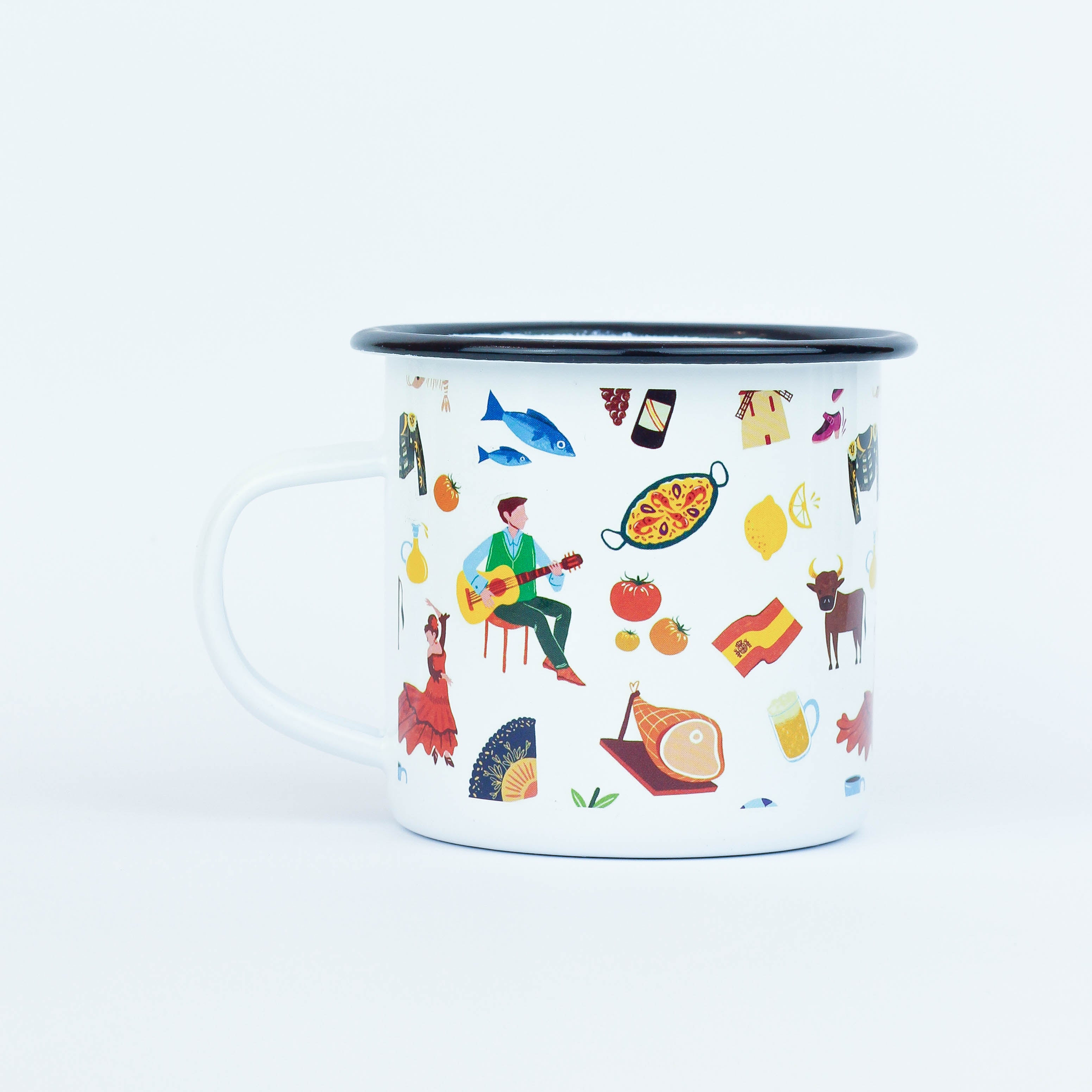 España Pattern Enamel Mug