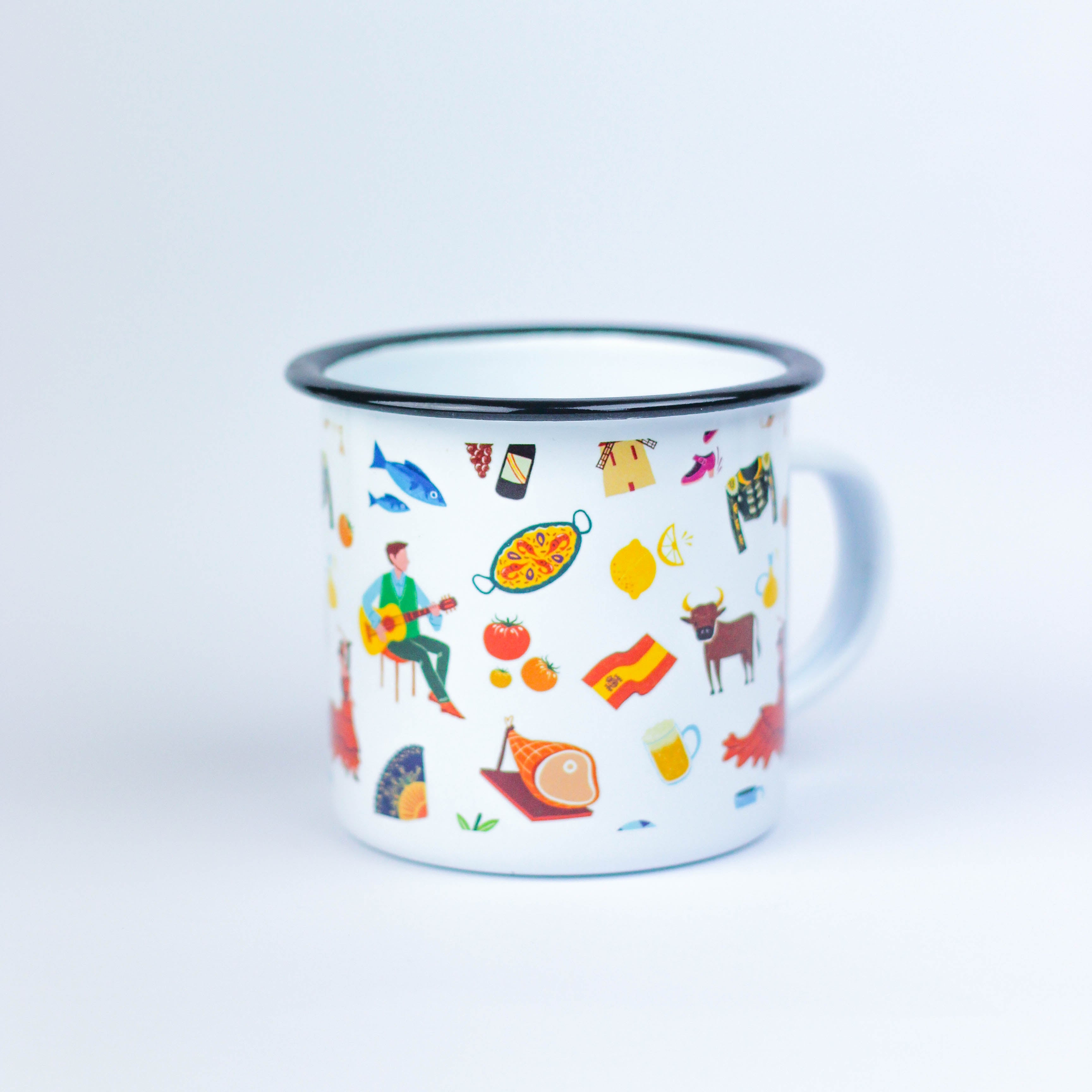 España Pattern Enamel Mug