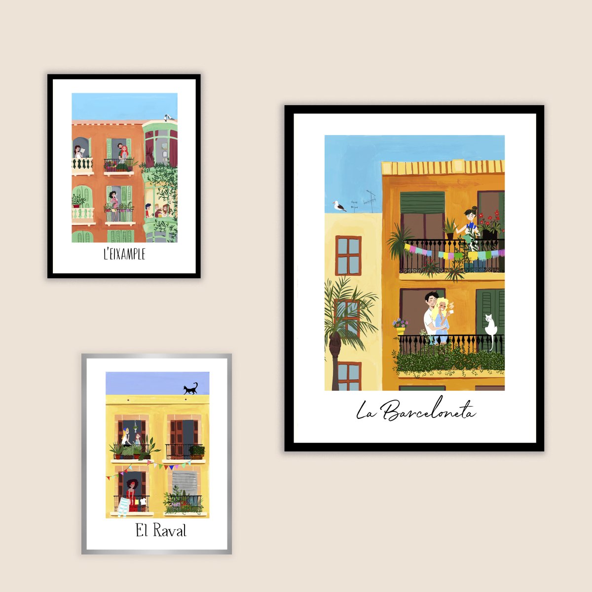 Fachada Barceloneta Art Print - DesignPlace