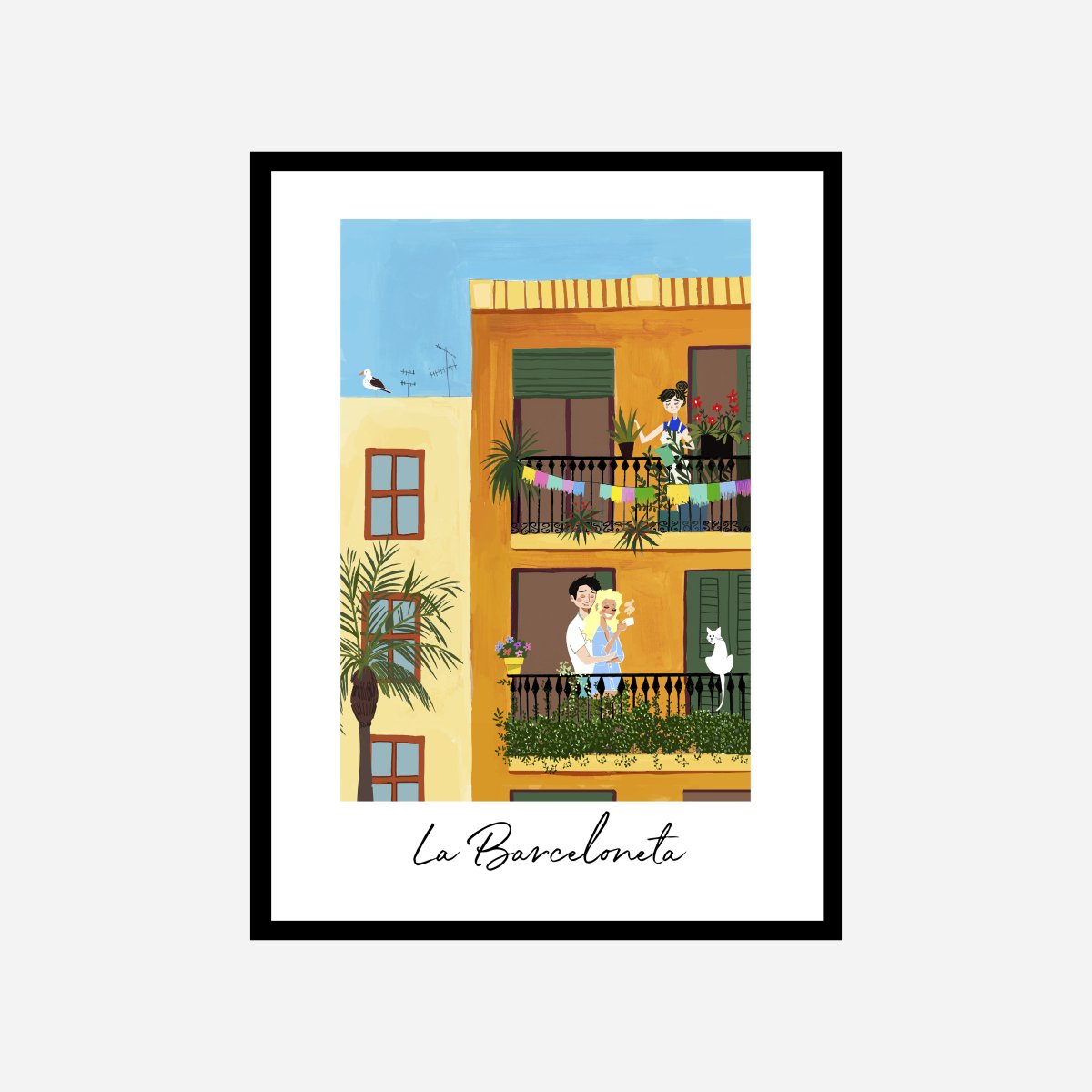 Fachada Barceloneta Art Print - DesignPlace