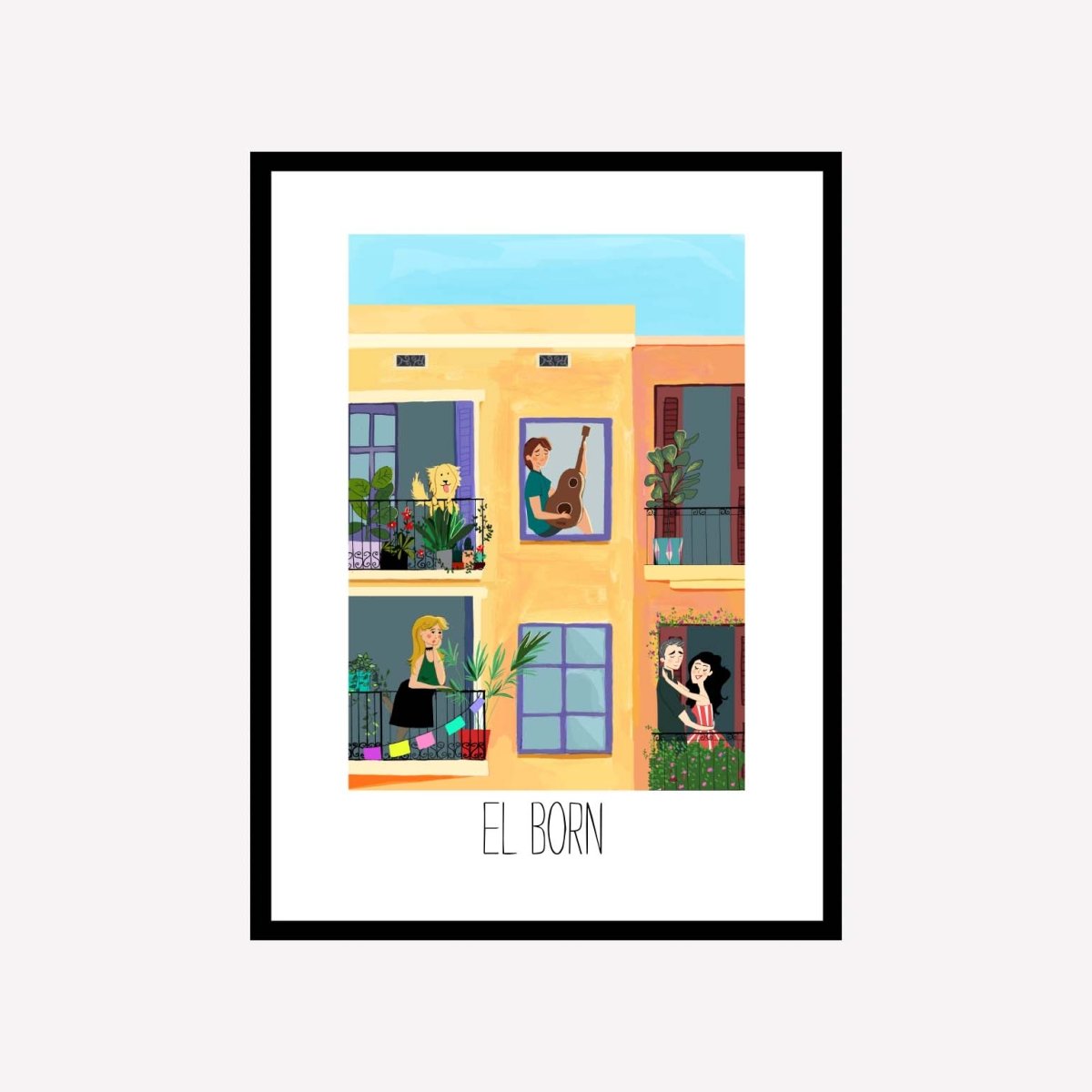 Fachada El Born Art Print - DesignPlace