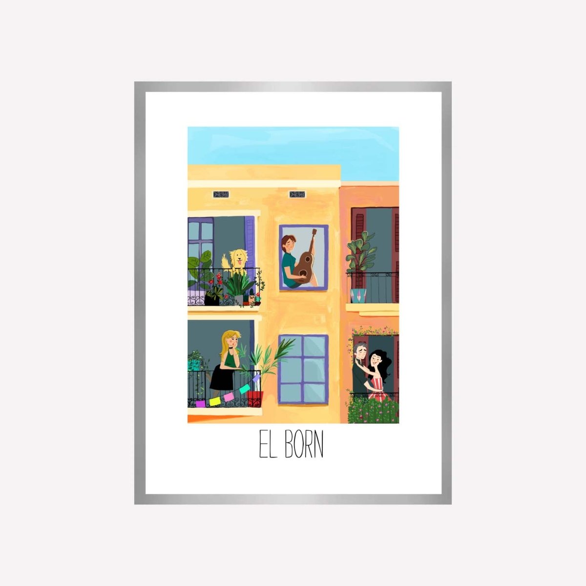 Fachada El Born Art Print - DesignPlace