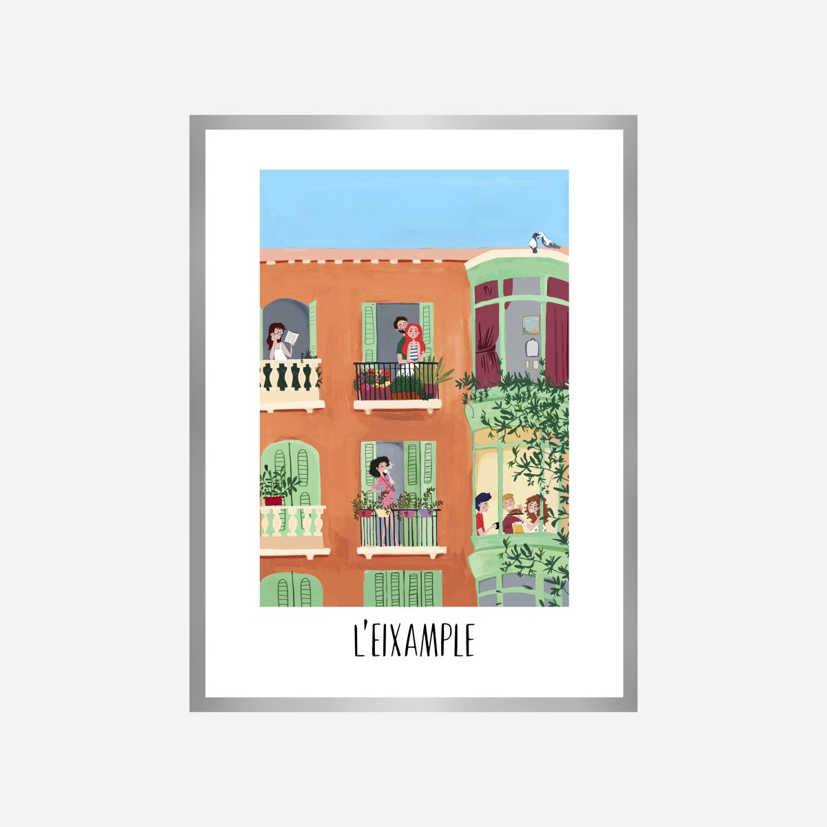 Fachada L'Eixample Art Print - DesignPlace