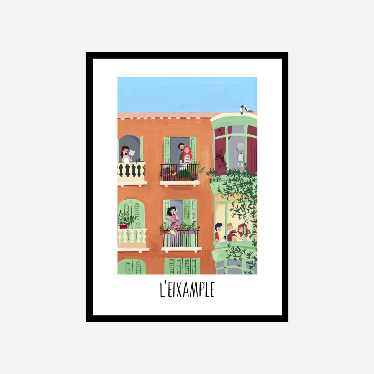 Fachada L'Eixample Art Print - DesignPlace