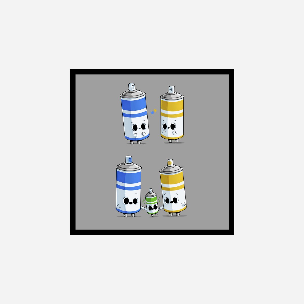 Family Battery Art Print - DesignPlace