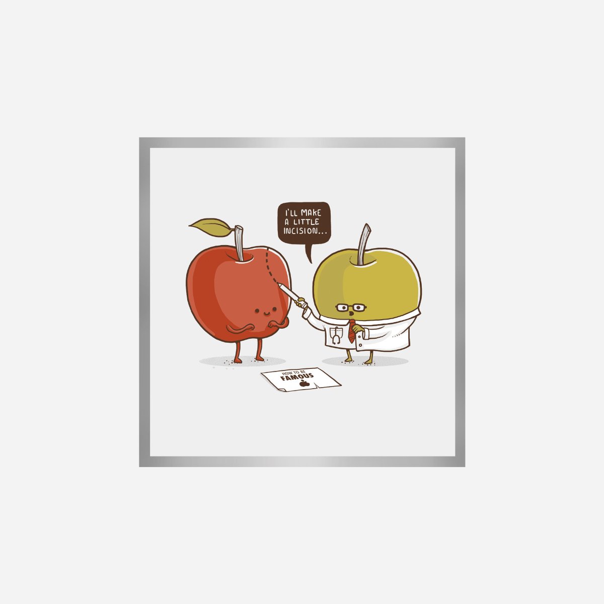 Famous Apple Art Print - DesignPlace