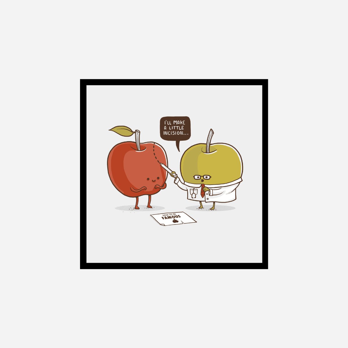 Famous Apple Art Print - DesignPlace