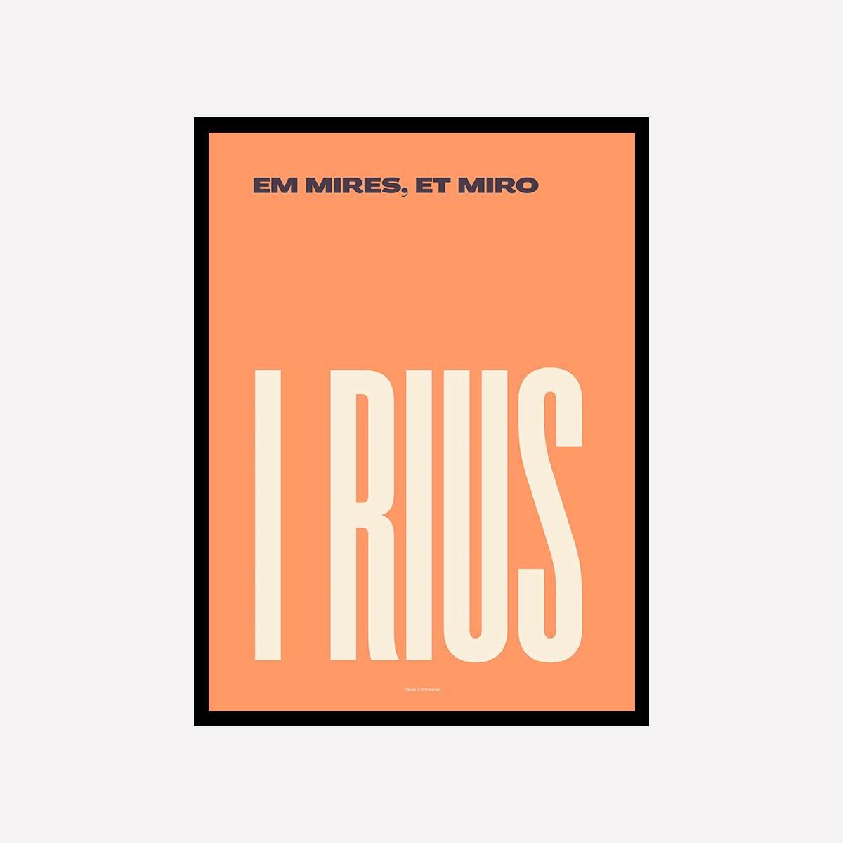 I Rius Naranja Art Print