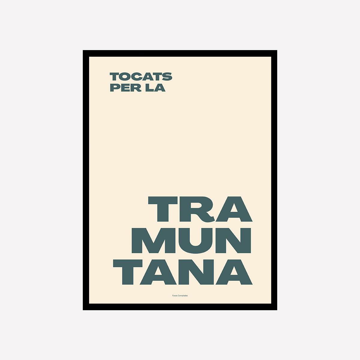 Tramuntana Beige Art Print