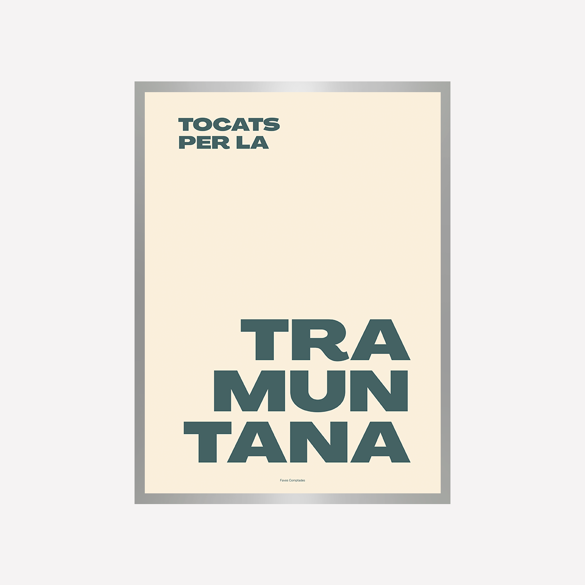 Tramuntana Beige Art Print