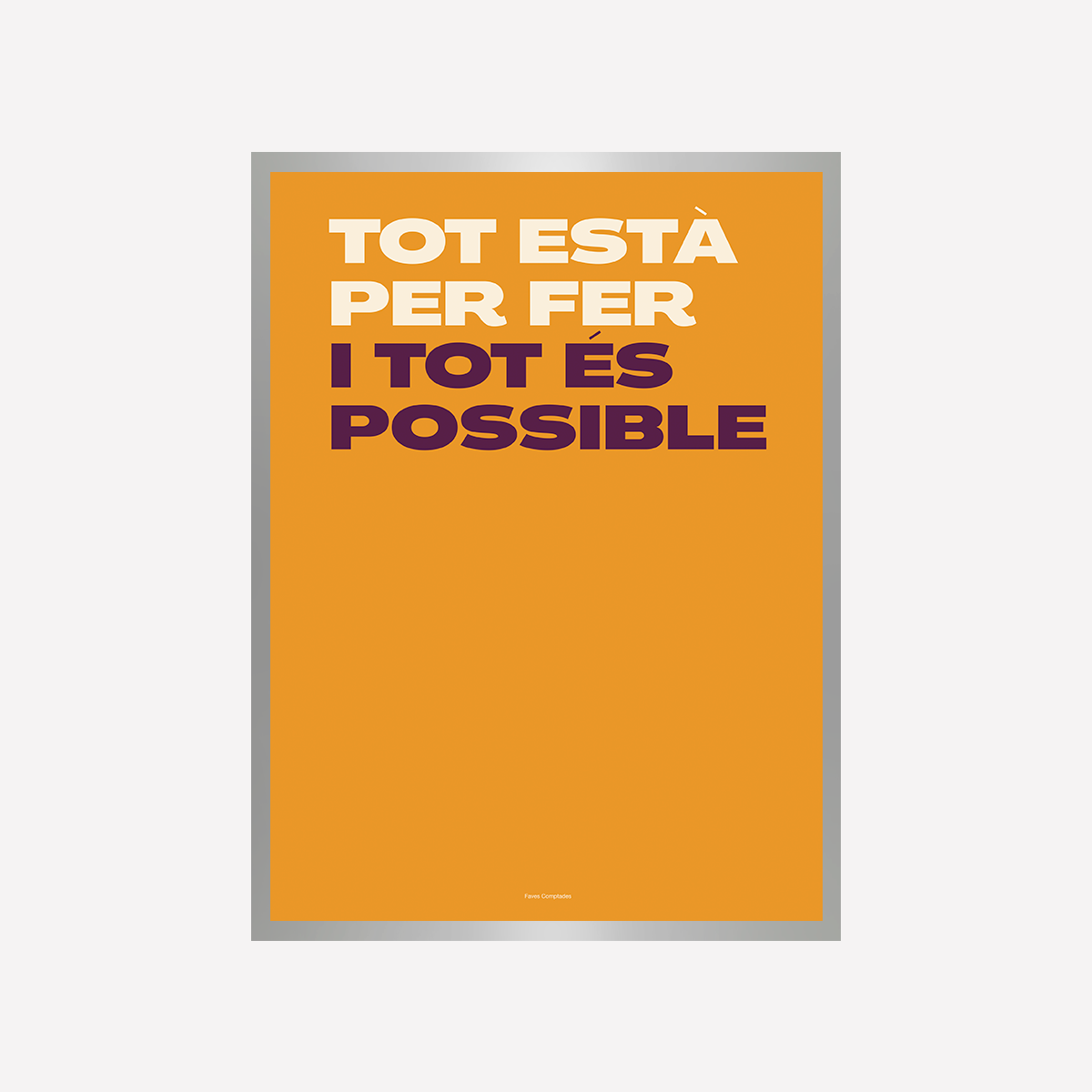 Tote es Possible Naranja Art Print