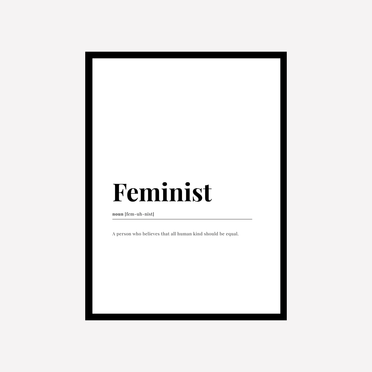 Feminist Dictionary Art Print - DesignPlace