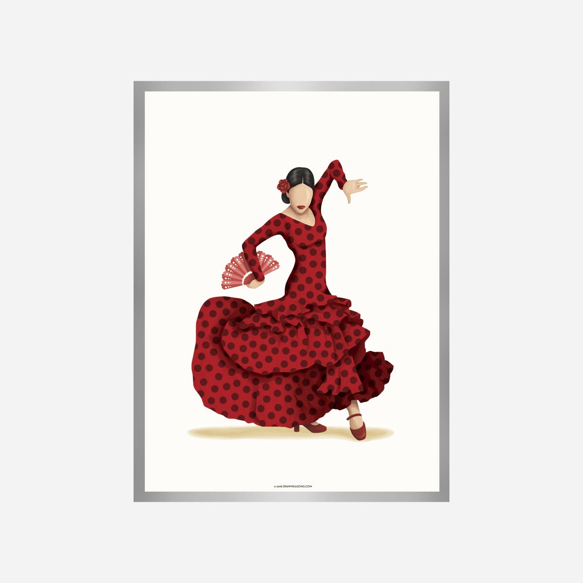 Flamenco Dance Art Print - DesignPlace