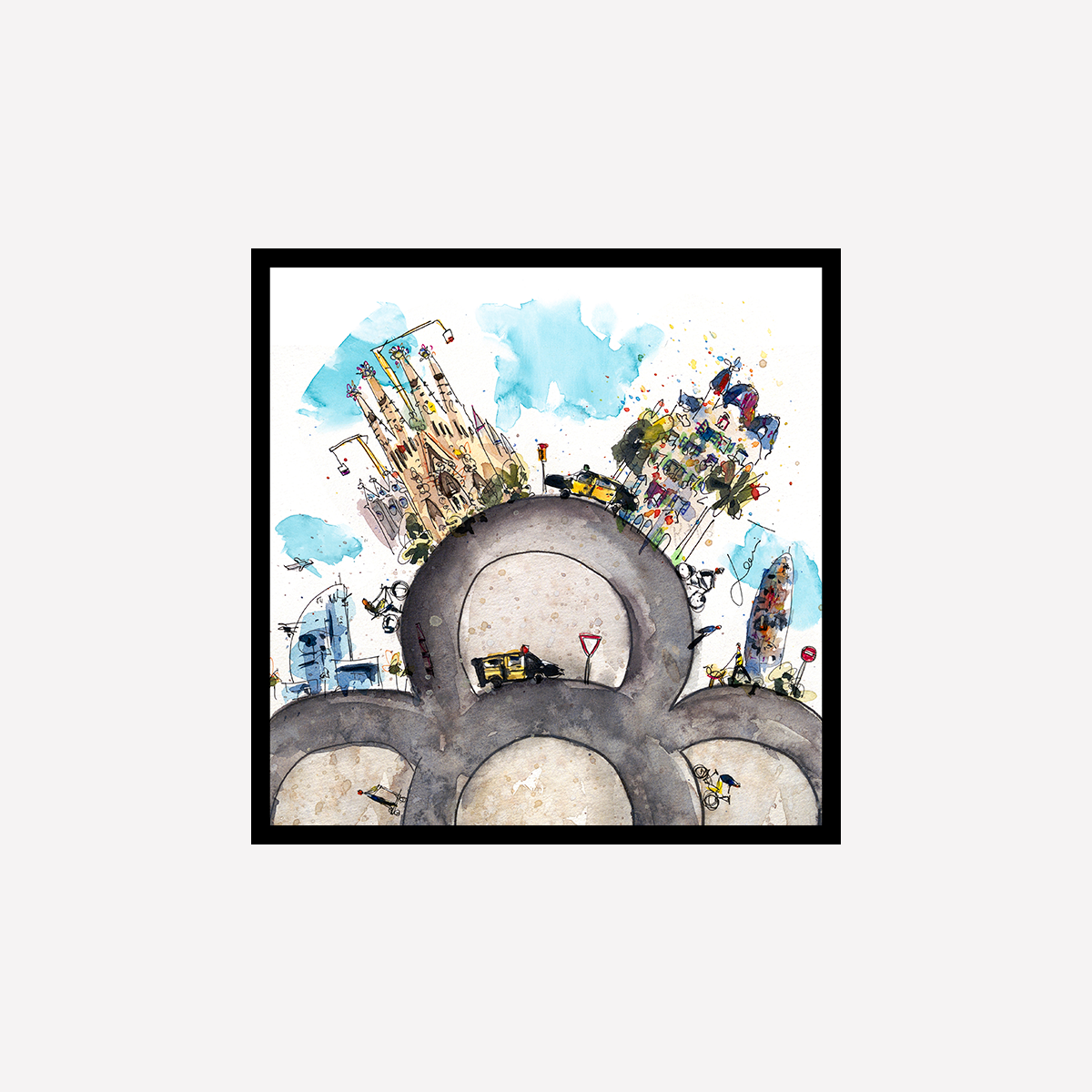 Flor de Barcelona Art Print