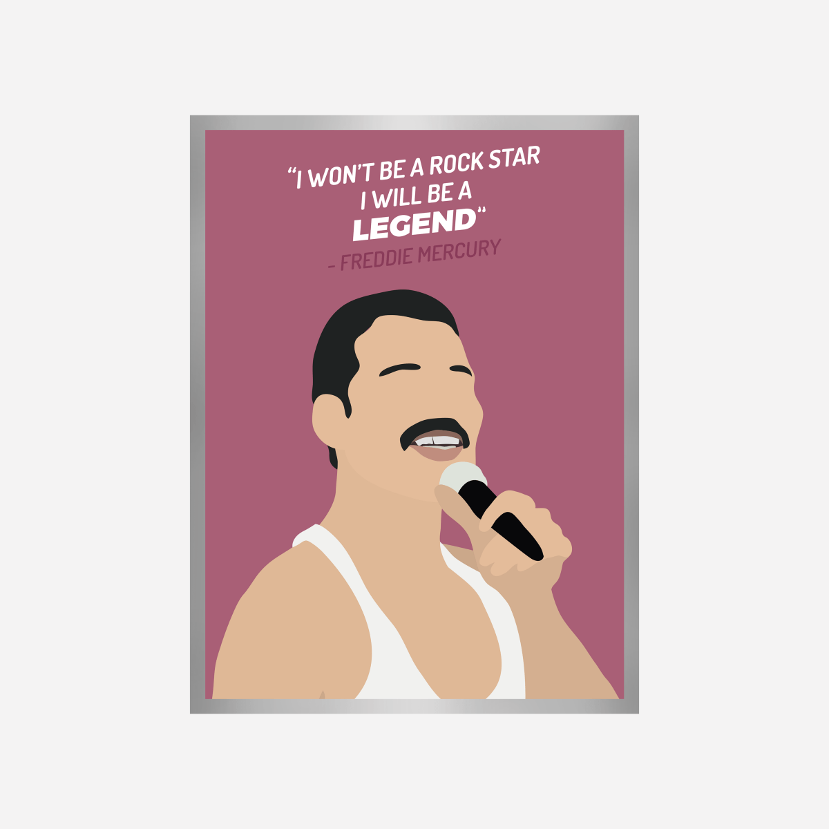 Freddie Mercury Art Print - DesignPlace