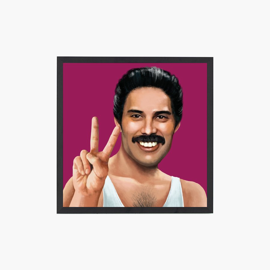 Freddie Mercury Peace Art Print - DesignPlace