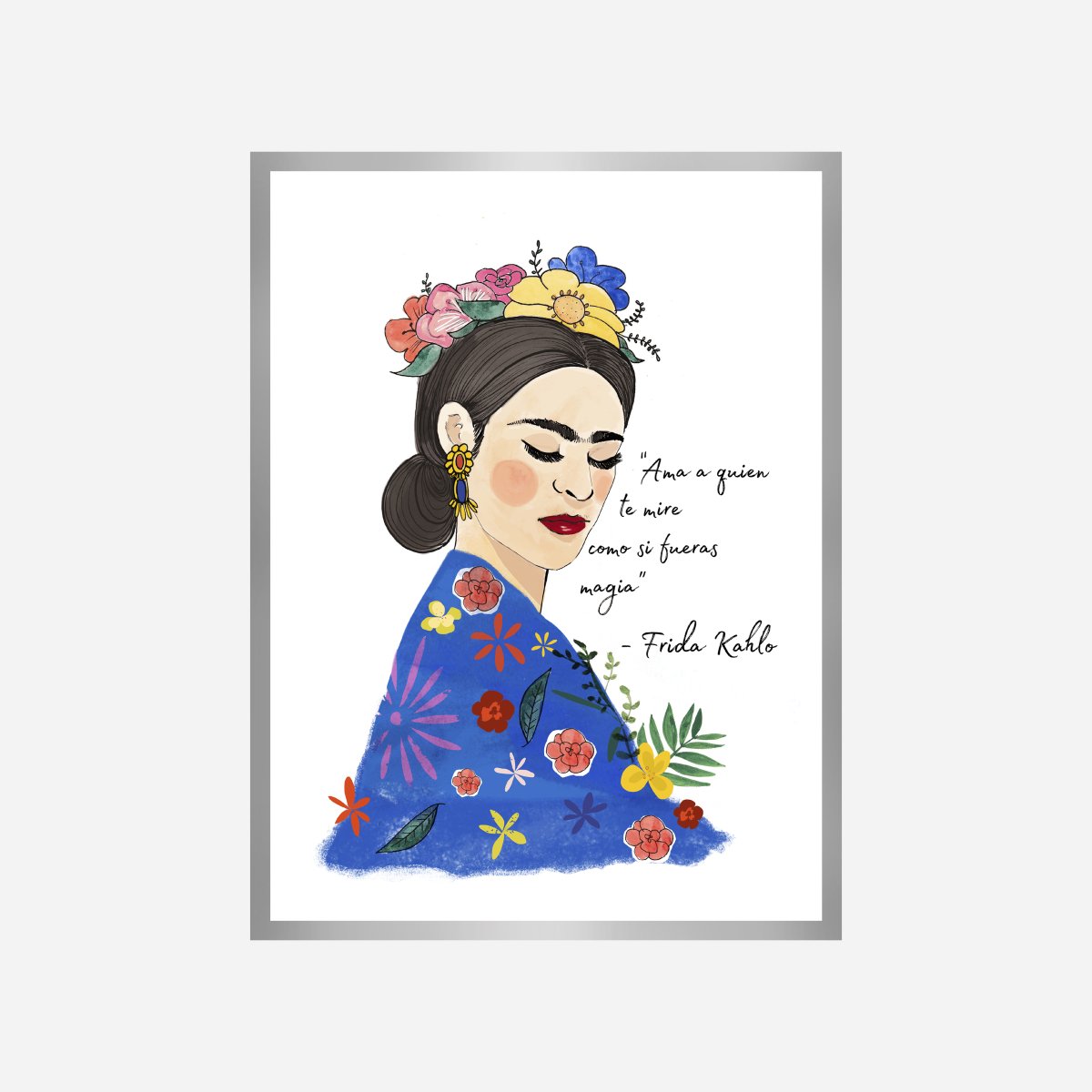 Frida Acuarela Art Print - DesignPlace