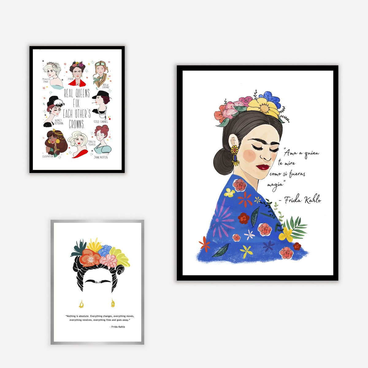 Frida Acuarela Art Print - DesignPlace