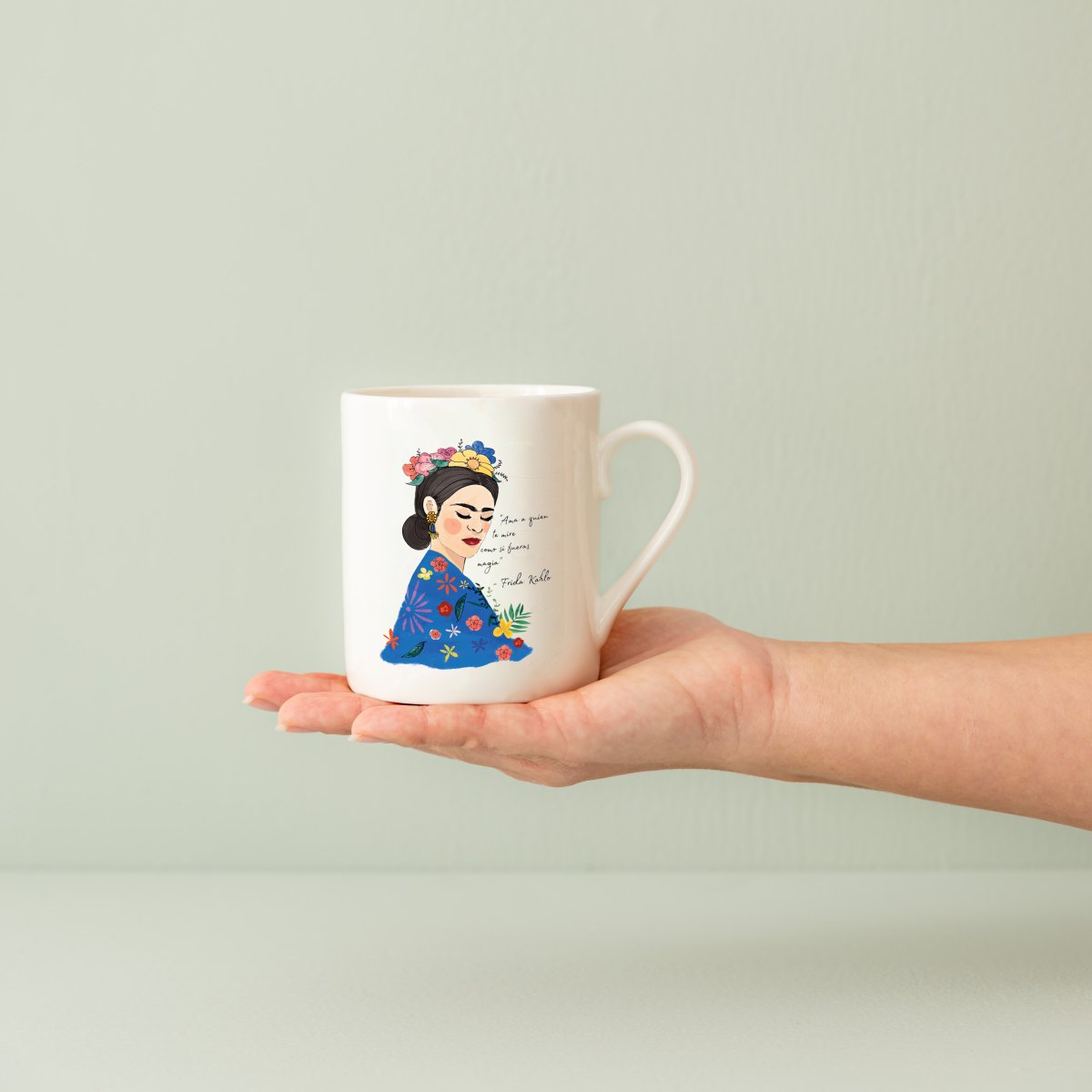 Frida Acuarela Ceramic Mug - DesignPlace