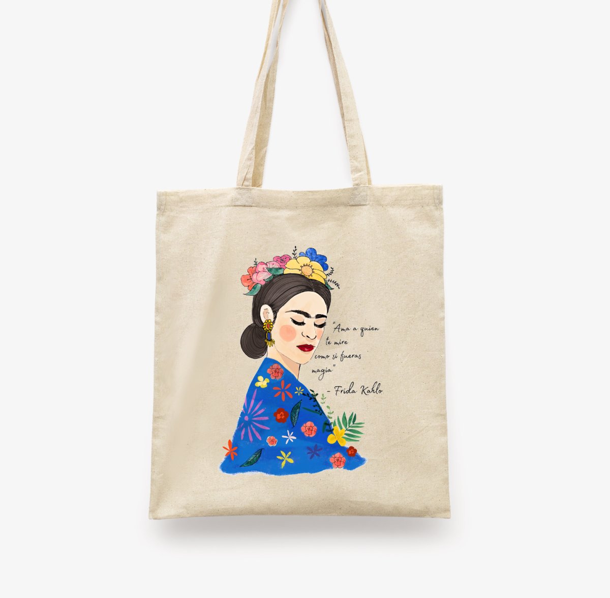 Frida Acuarela Tote Bag - DesignPlace