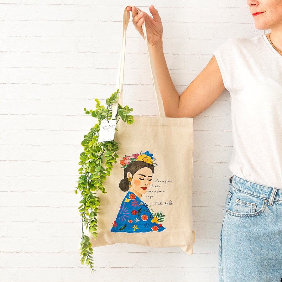 Frida Acuarela Tote Bag - DesignPlace