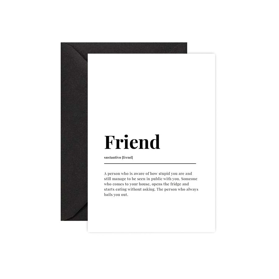 Friend Dictionary Card - DesignPlace