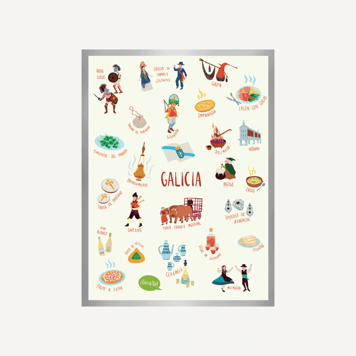 Galicia Monumentos Art Print - DesignPlace