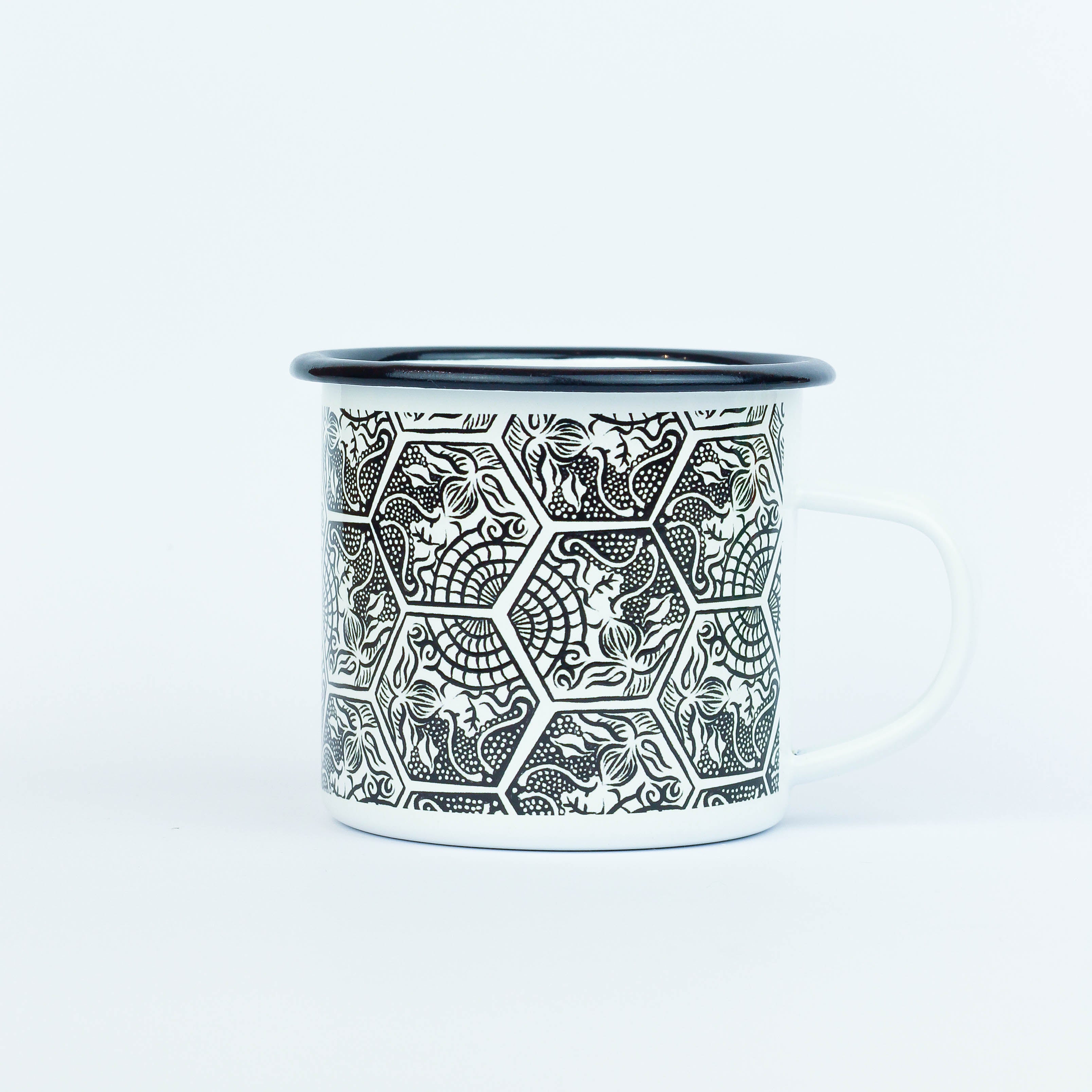 Gaudi Sketch Enamel Mug