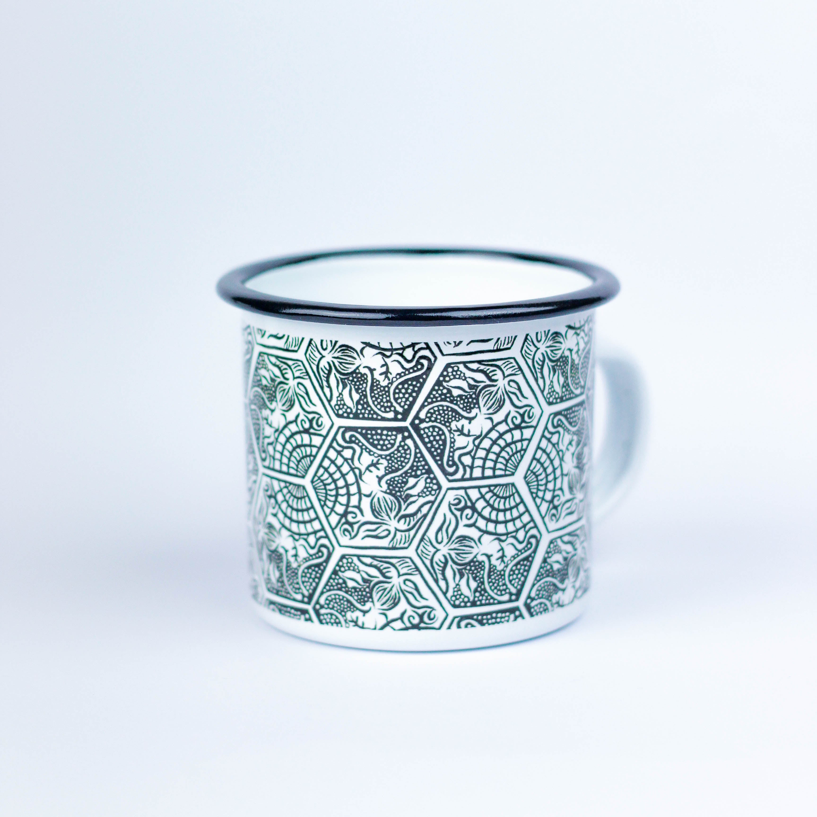 Gaudi Sketch Enamel Mug