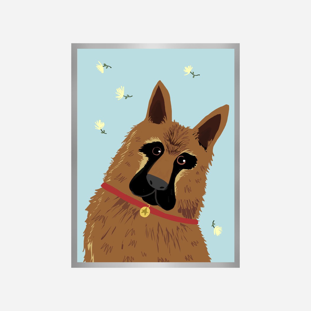 German Sheperd Art Print - DesignPlace