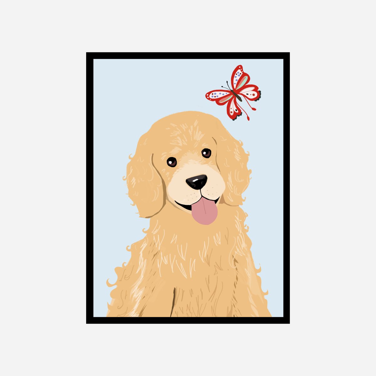 Golden Retriever Art Print - DesignPlace