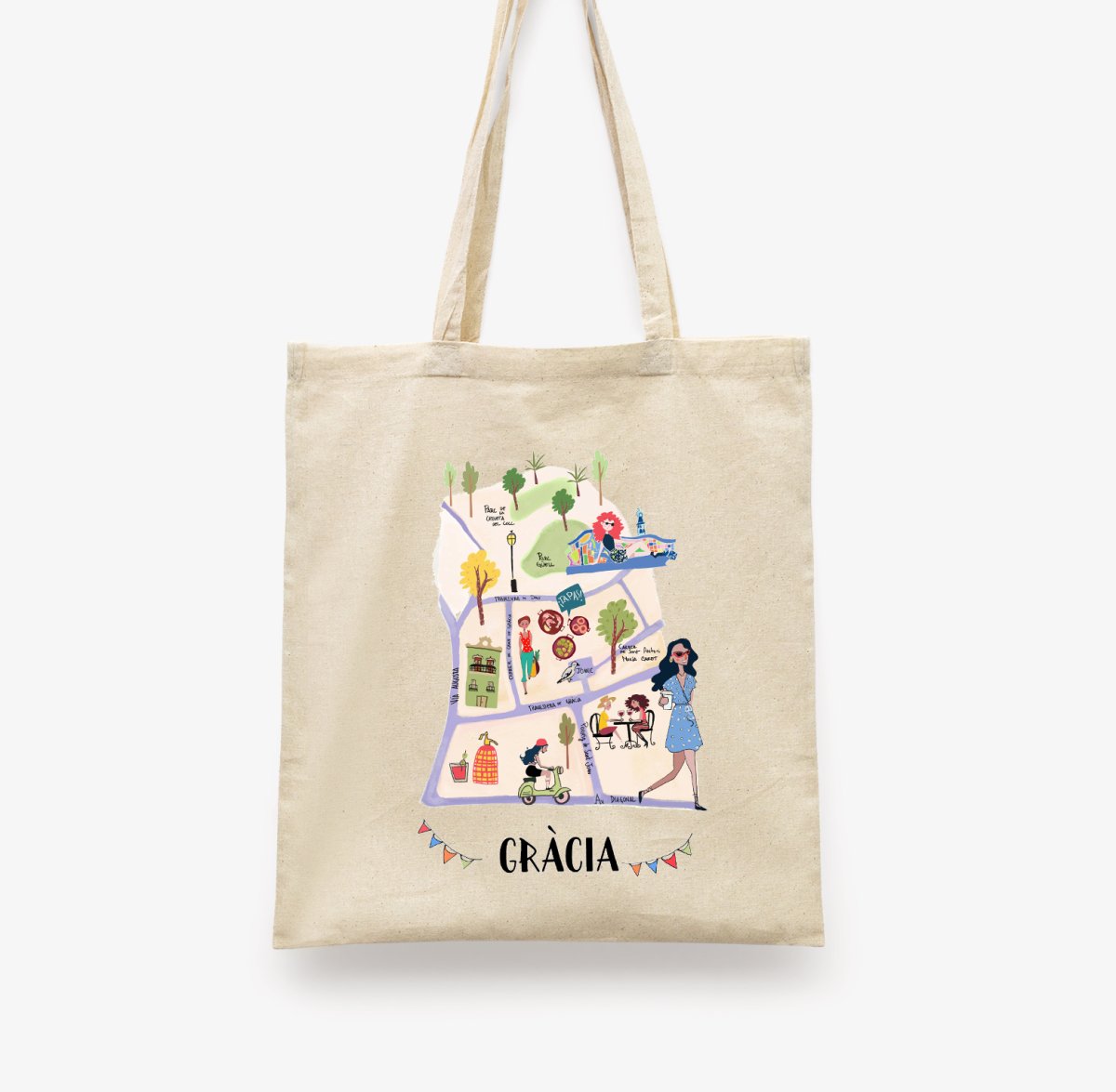 Gracia Barcelona Tote Bag - DesignPlace