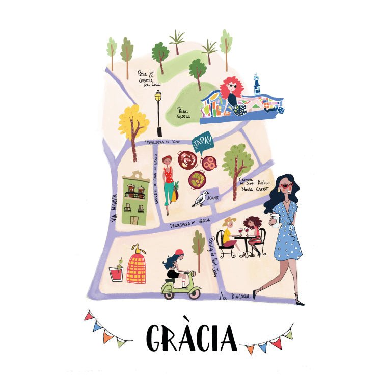 Gracia Barcelona Tote Bag - DesignPlace