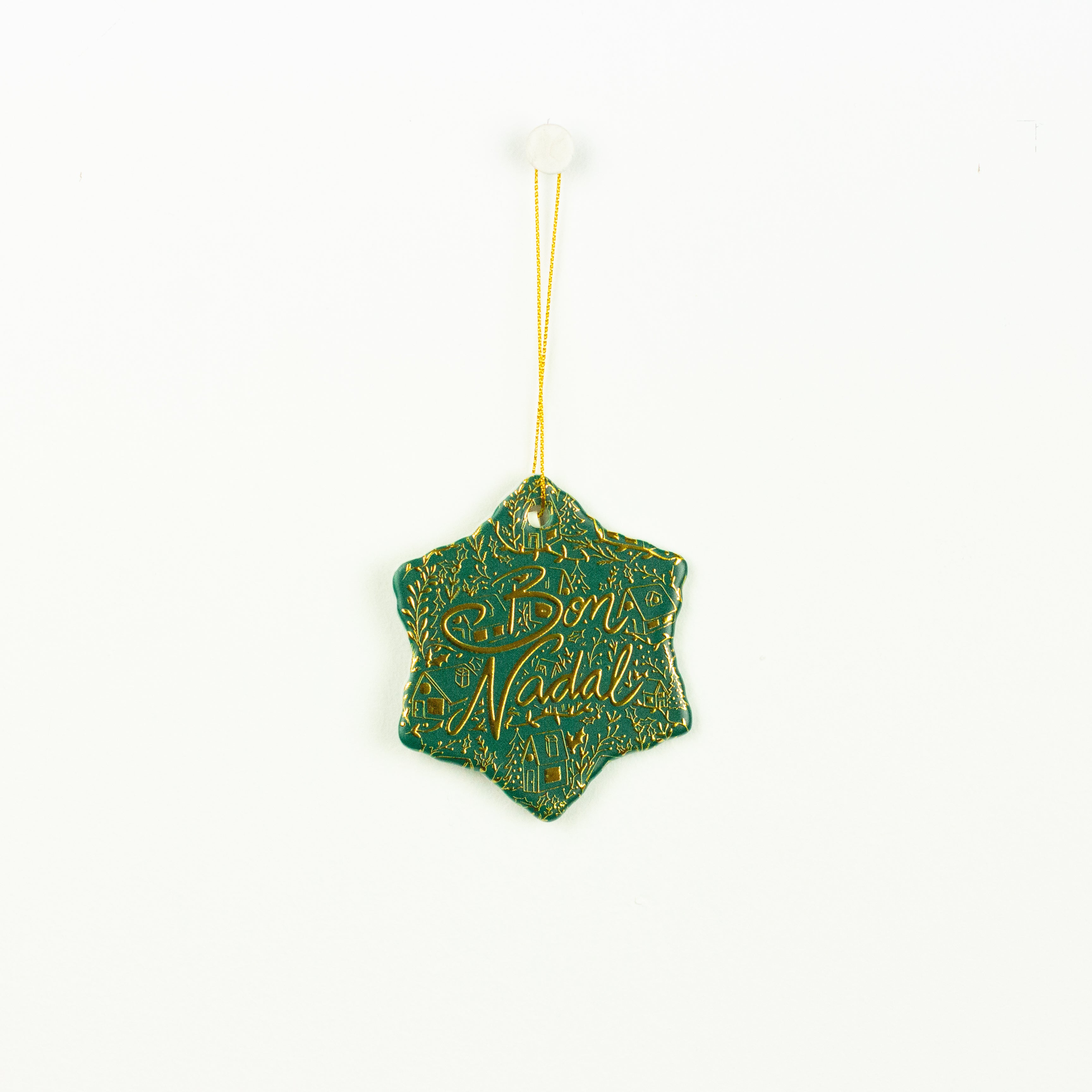 Green Star Bon Nadal Ornament