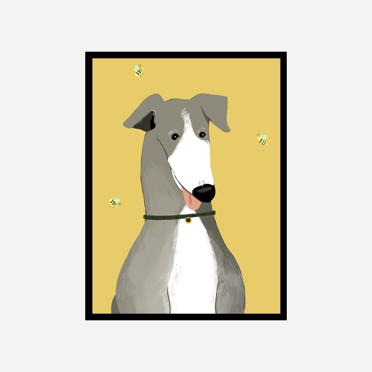 Greyhound Art Print - DesignPlace