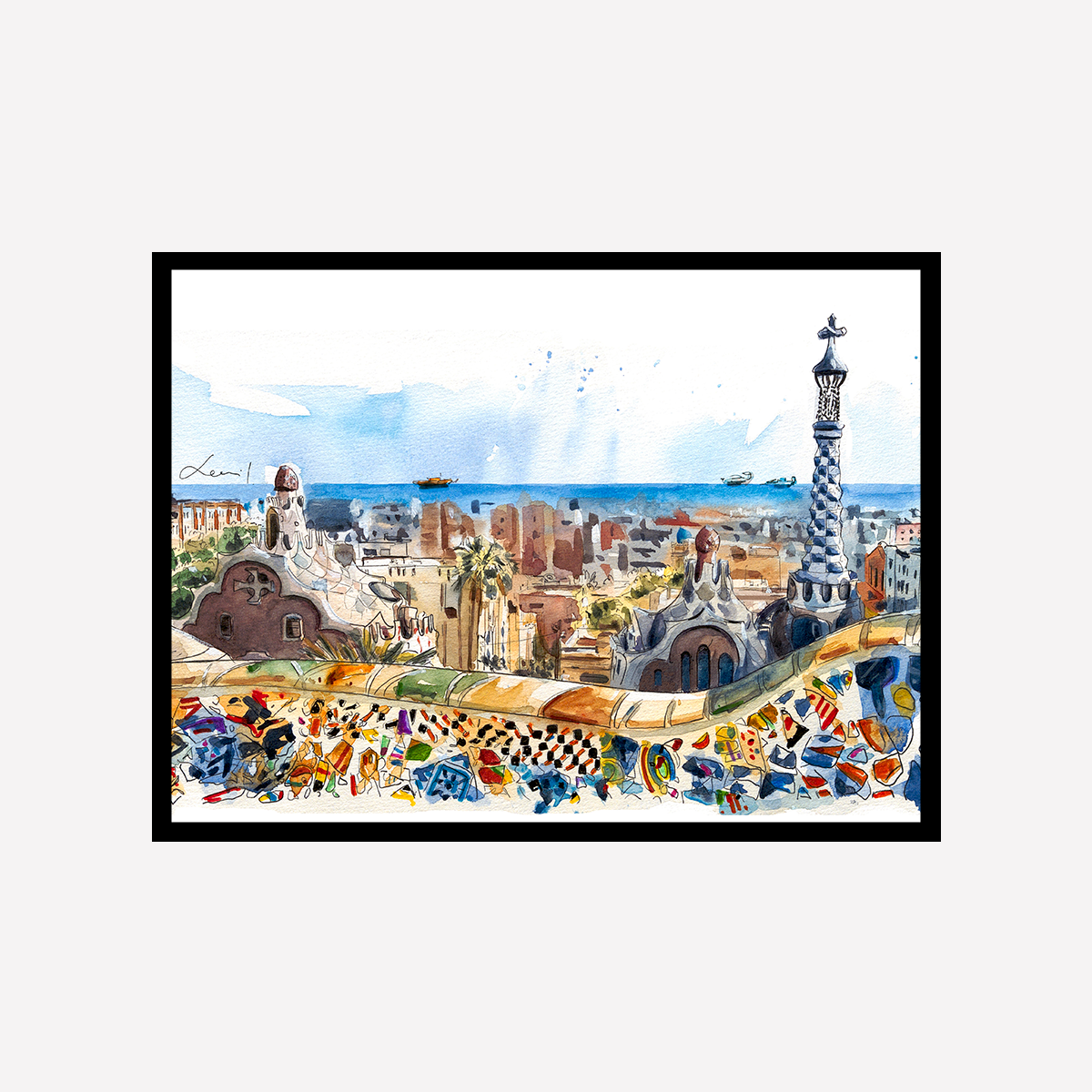 Park Güell Art Print