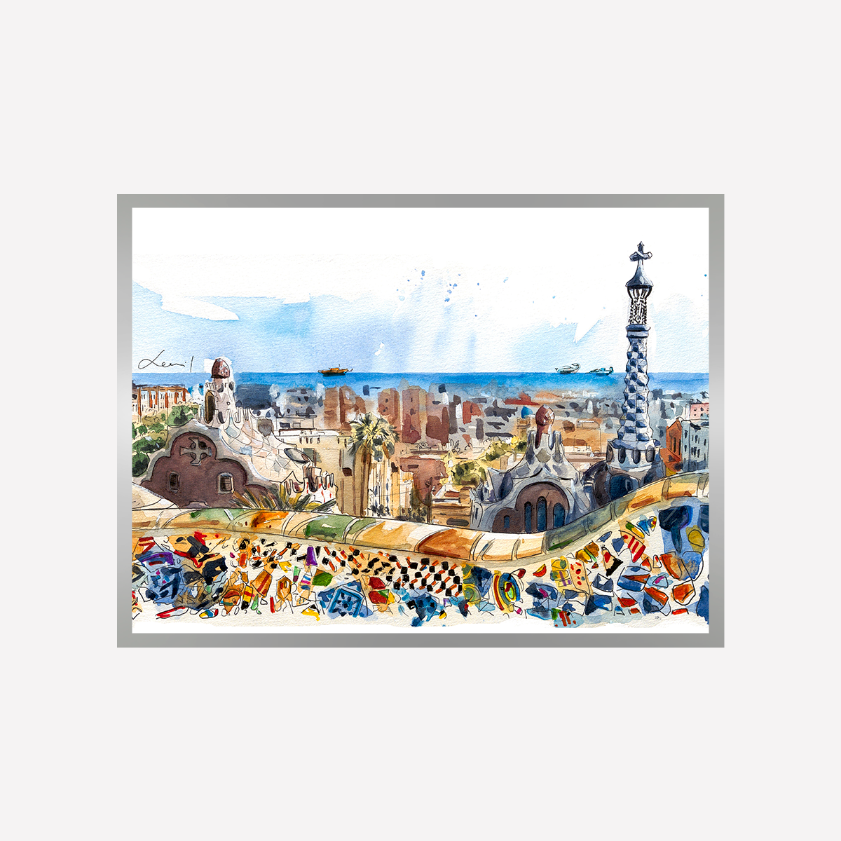 Park Güell Art Print