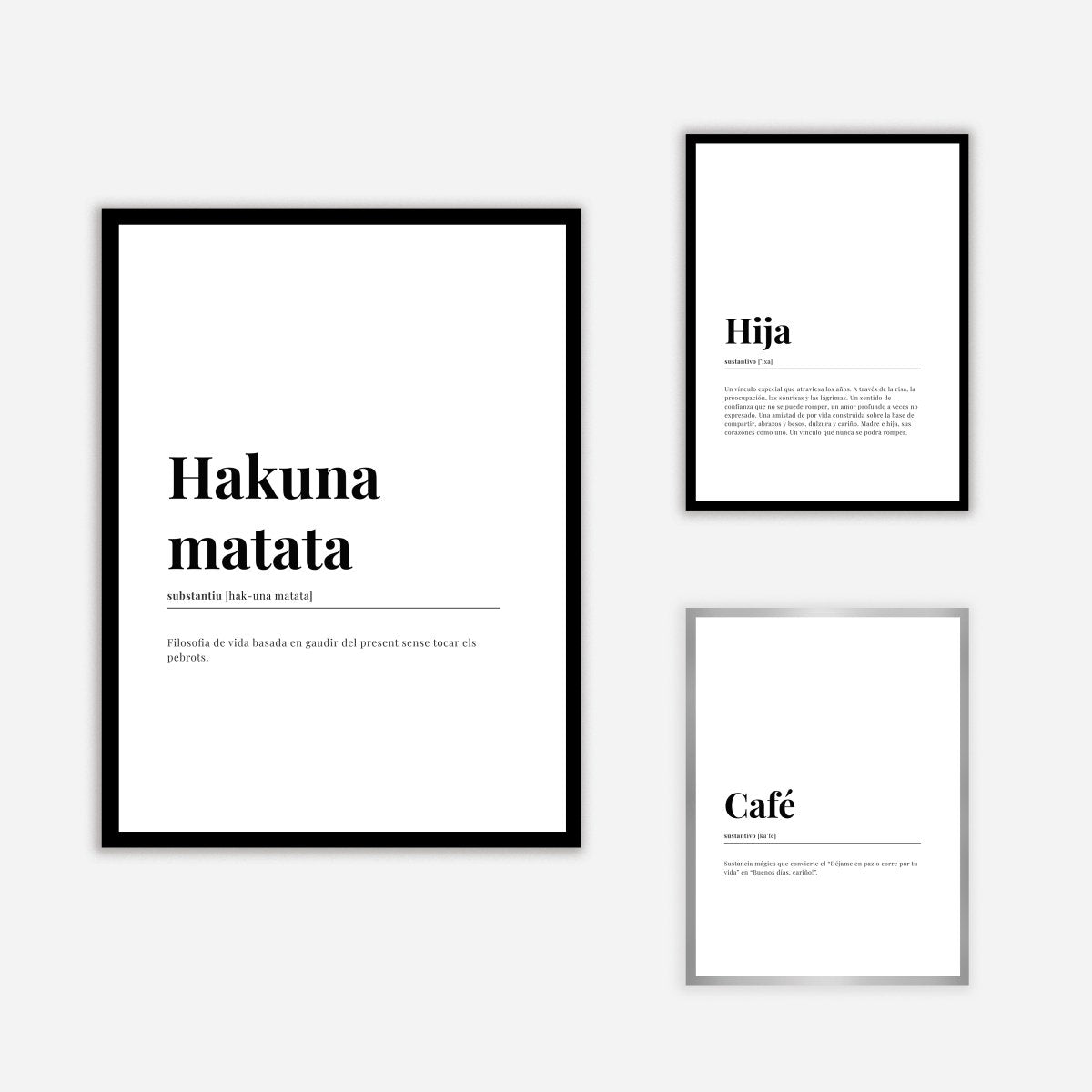 Hakuna Matata Catalan Dictionary Art Print - DesignPlace