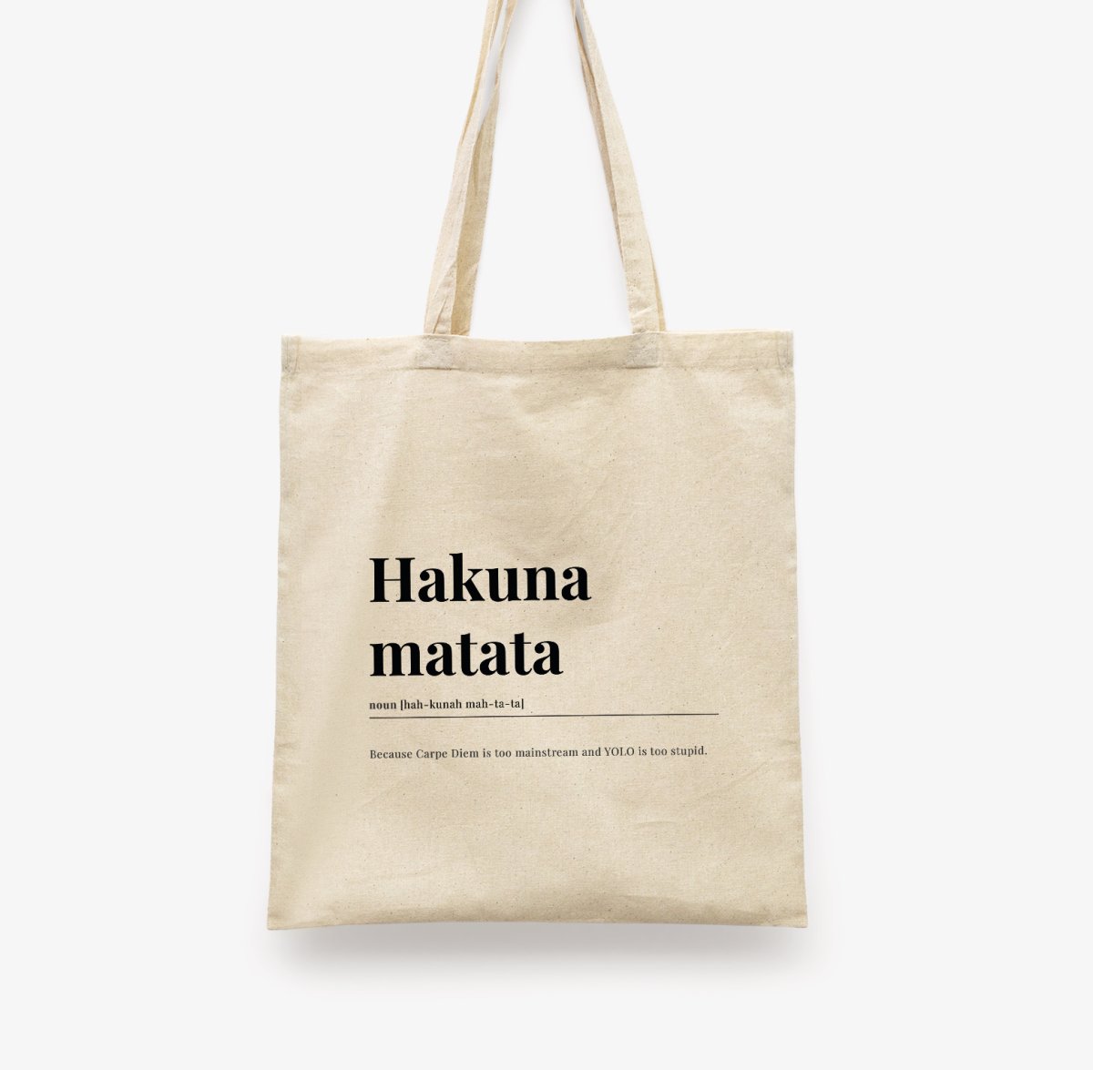 Hakuna Matata English Tote bag - DesignPlace