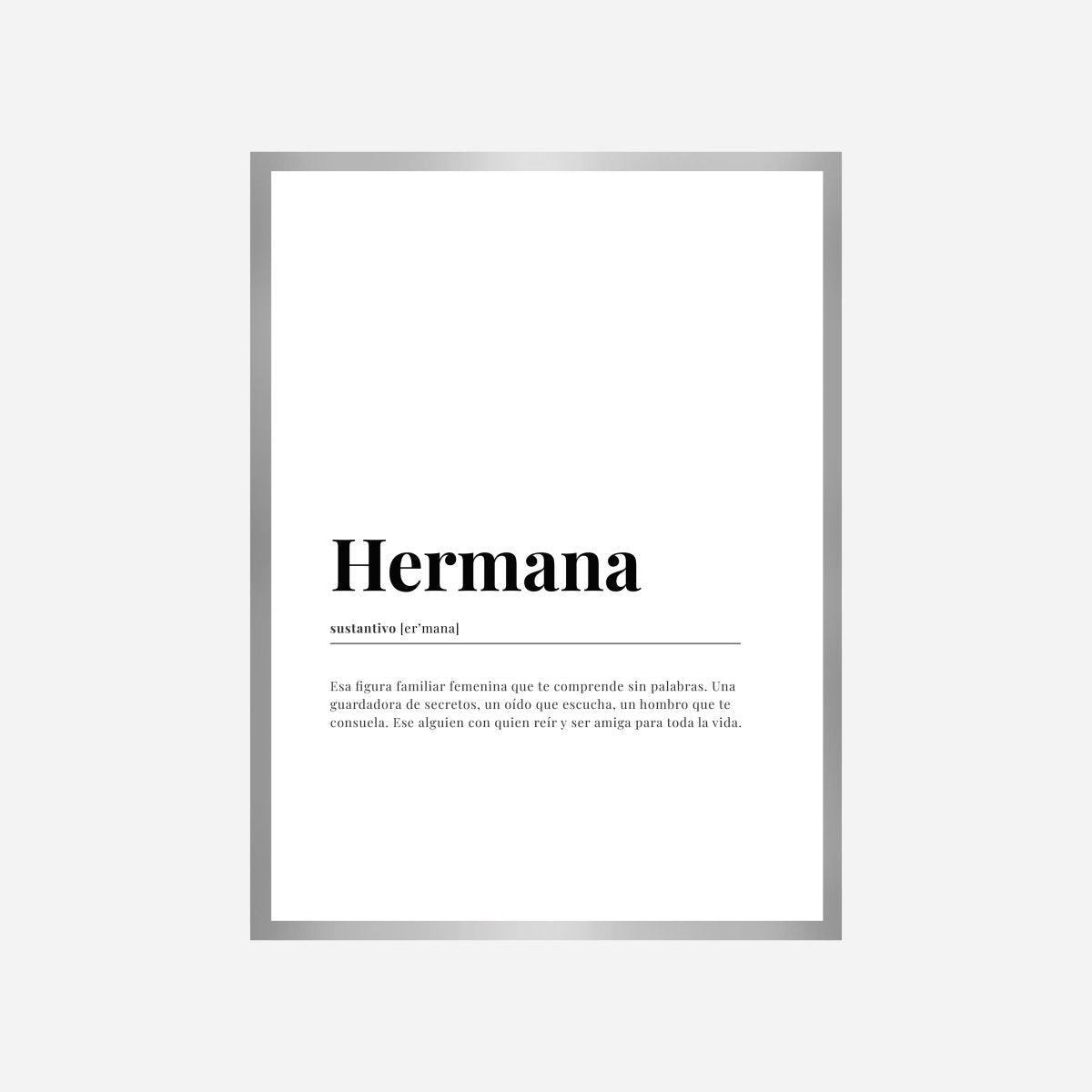 Hermana Dictionary Art Print - DesignPlace