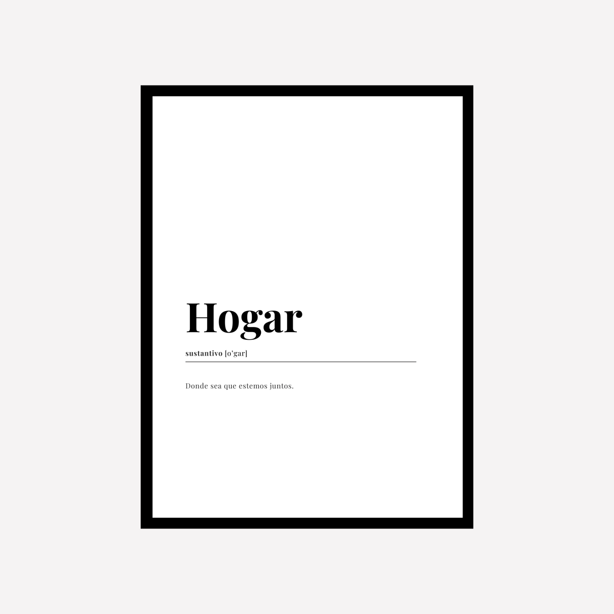 Hogar Dictionary Art Print - DesignPlace