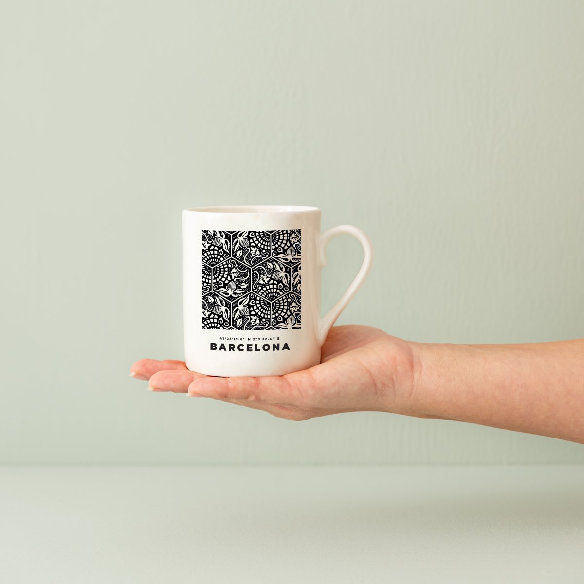 Hydraulic Tiles Gaudí Ceramic Mug - DesignPlace