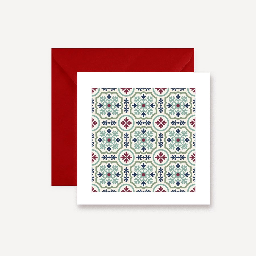 Hydraulic Tiles Model 10 Greeting Card - DesignPlace