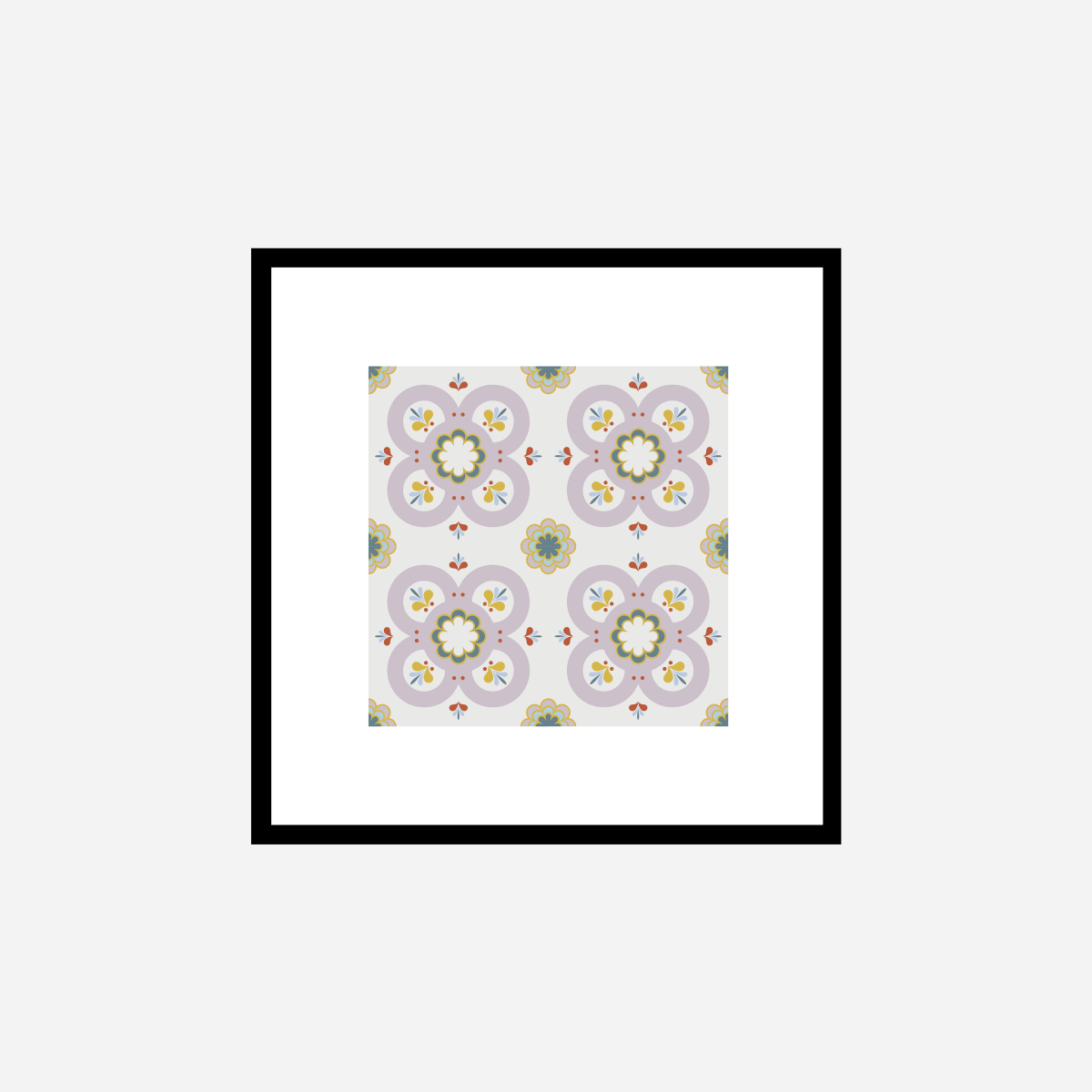 Hydraulic Tiles Model 5 Art Print - DesignPlace