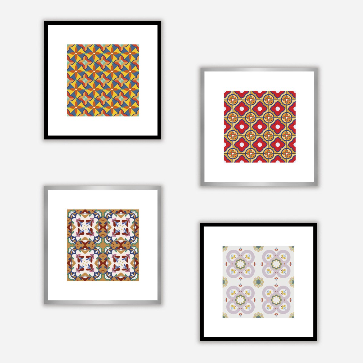 Hydraulic Tiles Model 5 Art Print - DesignPlace