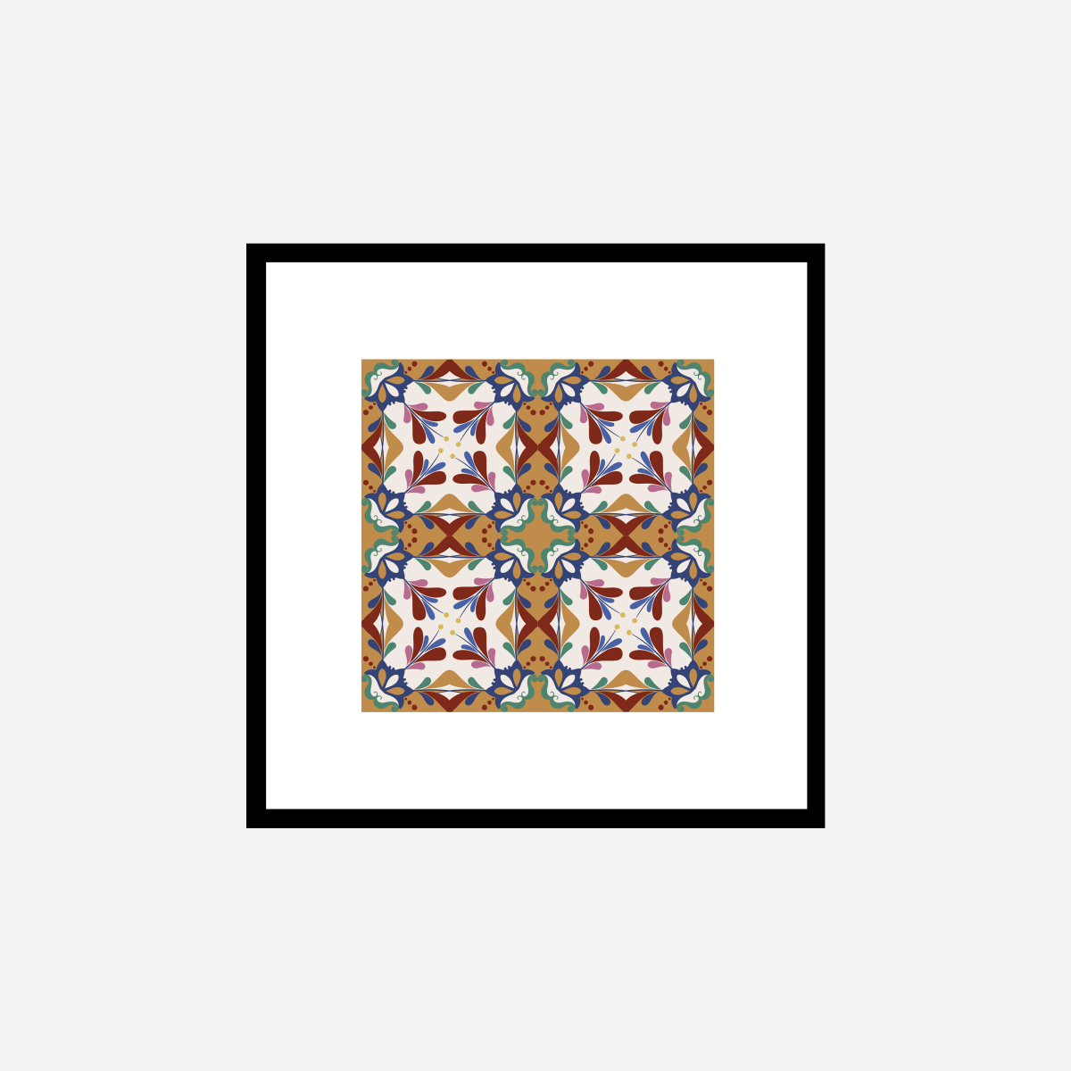 Hydraulic Tiles Model 6 Art Print - DesignPlace