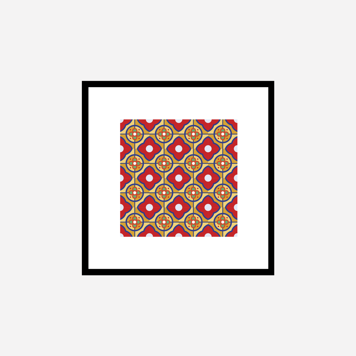 Hydraulic Tiles Model 7 Art Print - DesignPlace